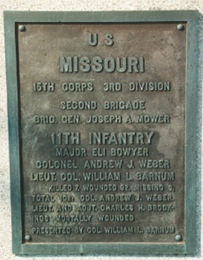 11th Missouri Infantry (Union) Monument #1