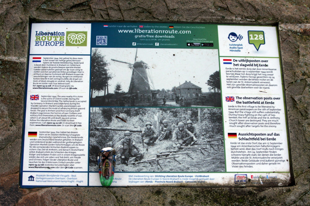 Liberation Route Marker 128: The observation posts over the battlefield at Eerde #3