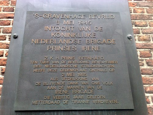 Gedenkteken Prinses Irene Brigade Den Haag #1