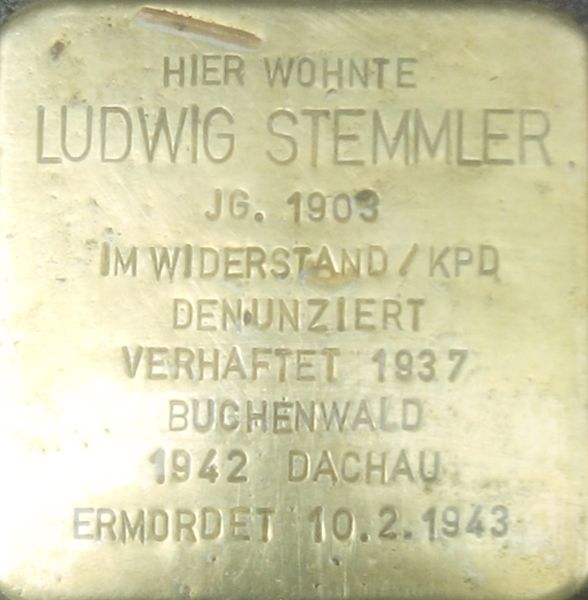 Stolperstein Httenbergstrae 58