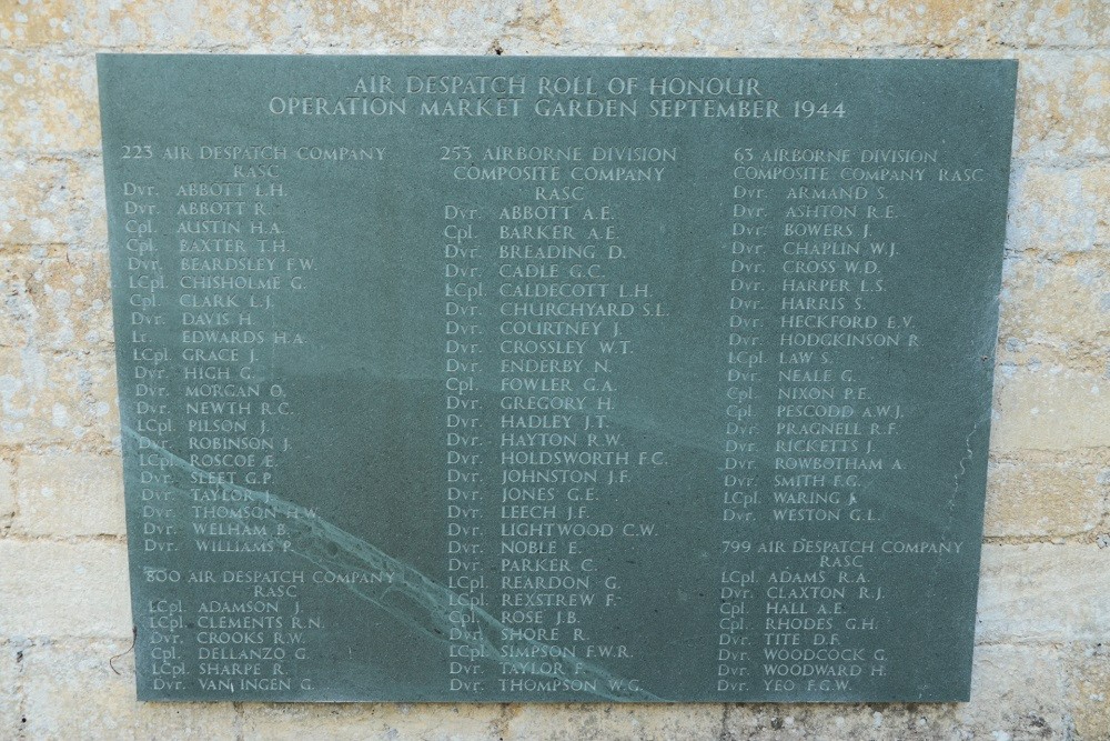 Roll Of Honour Down Ampney church #1