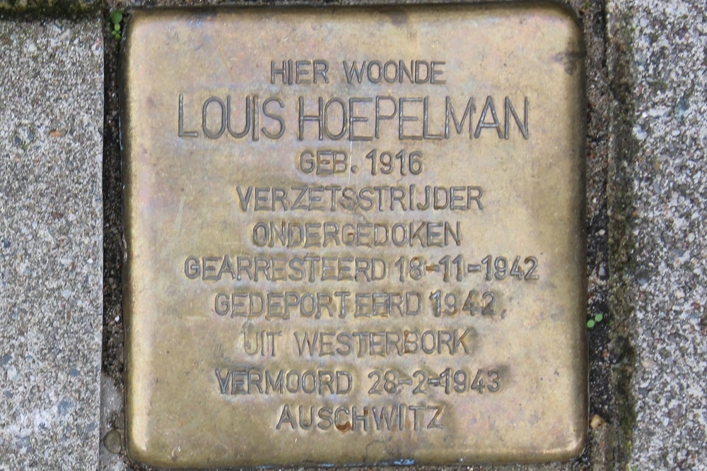 Stolperstein Uithoornstraat 20 #1
