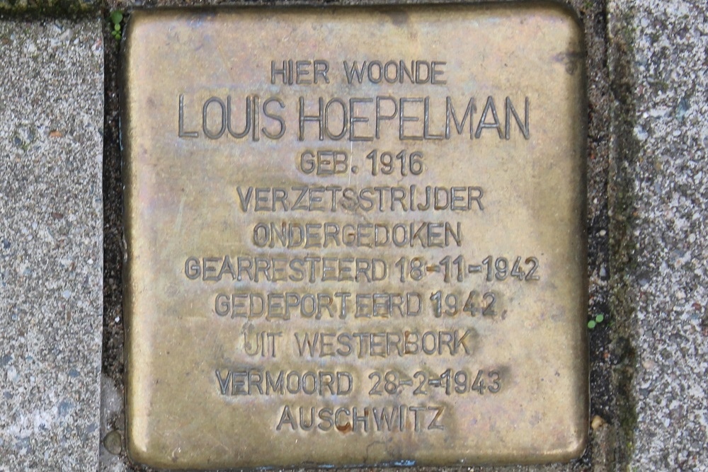 Stolperstein Uithoornstraat 20