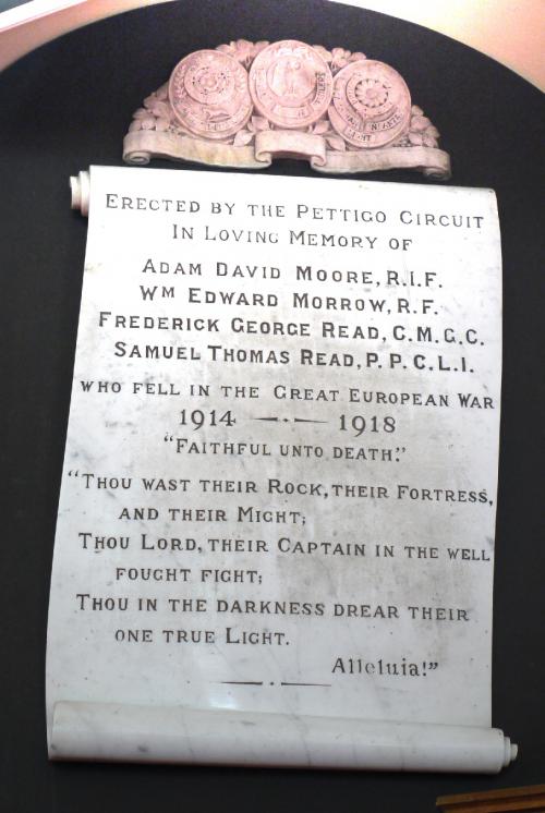 War Memorial Pettigo Methodist Church