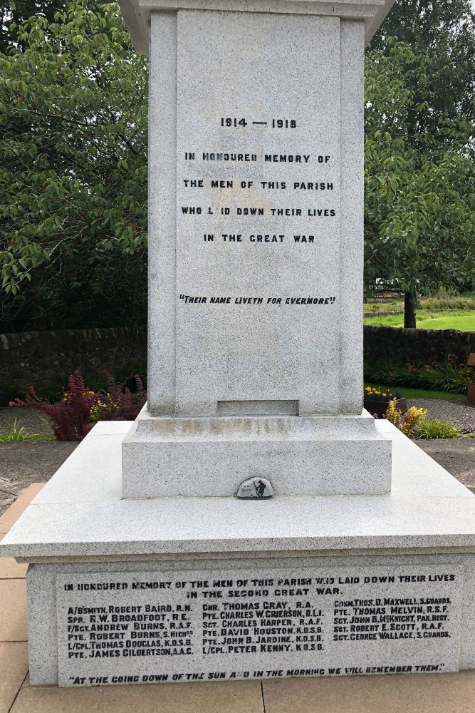 Oorlogsmonument Kirkconnel #4