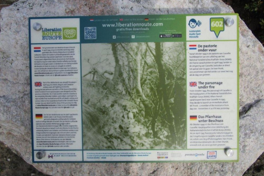 Liberation Route Marker 602: The parsonage under fire #3