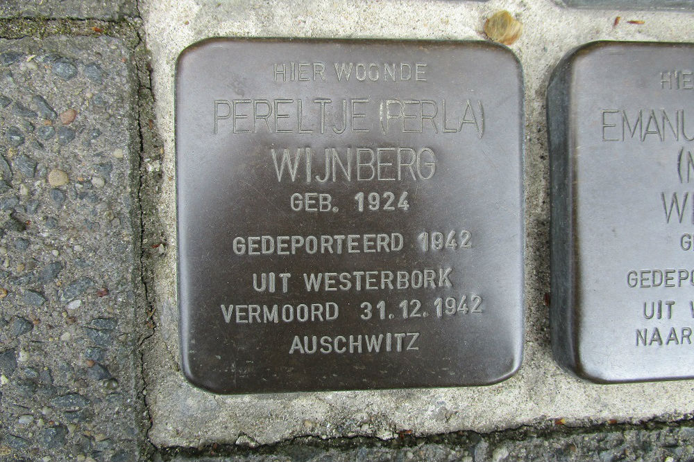 Stolpersteine Van Echtenstraat 3 #4