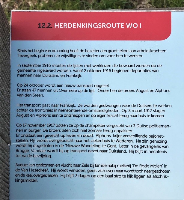 Herdenkingsroute 100 jaar Groote Oorlog - Informatiebord 12 #5