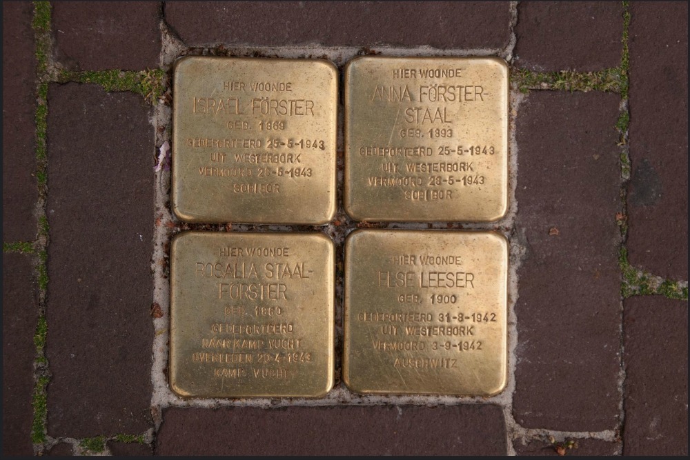 Stolpersteine Heuvel 88 (nu Hooghuisstraat 6)