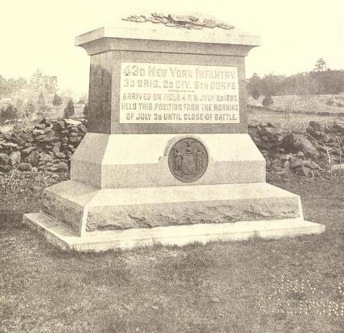 Monument 43rd New York Infantry