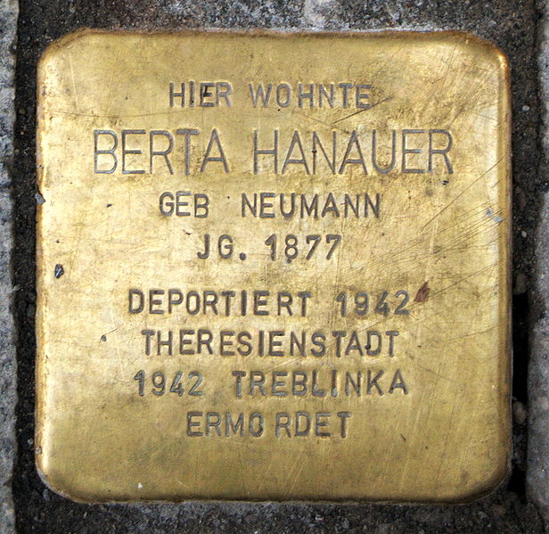 Stumbling Stones Hauptstraße 74 #2
