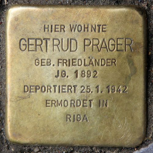 Stolpersteine Kaiserin-Augusta-Allee 85 #2