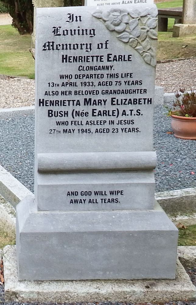 Commonwealth War Grave Cloneven Church of Ireland Churchyard