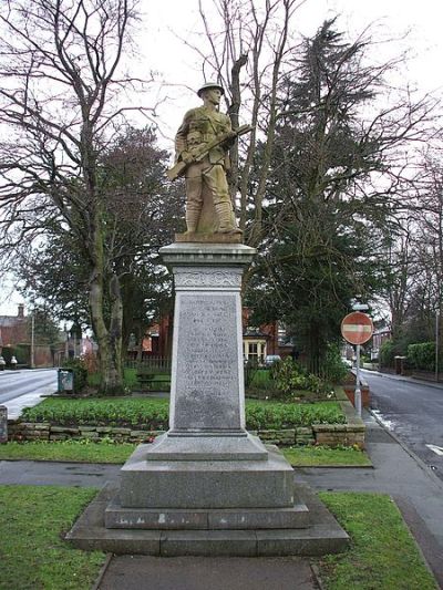 Oorlogsmonument Alsager #1