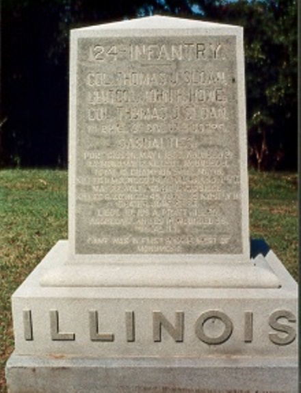 Monument 124th Illinois Infantry (Union)