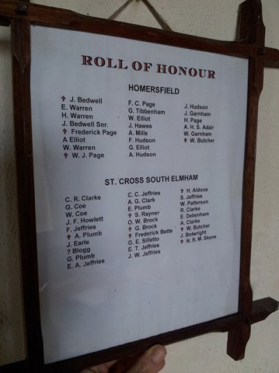 Roll of Honour St. Mary Church