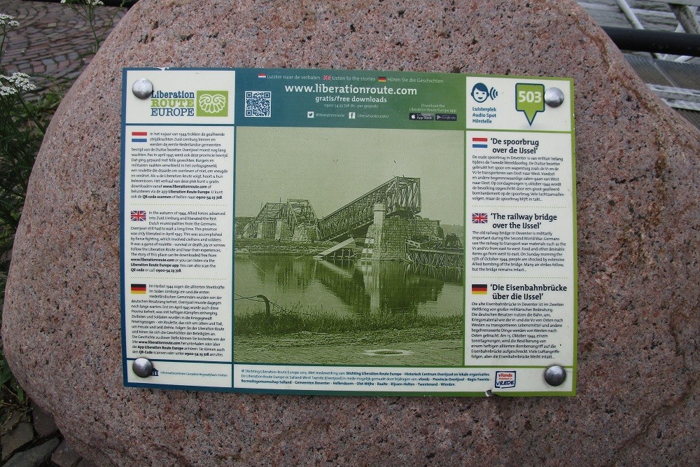 Liberation Route Marker 503: The railway bridge over the IJssel #2