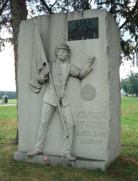 Monument 143rd Pennsylvania Volunteer Infantry #1