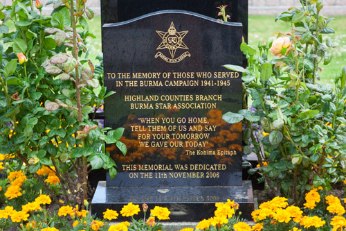 Burma Star Association Memorial #1