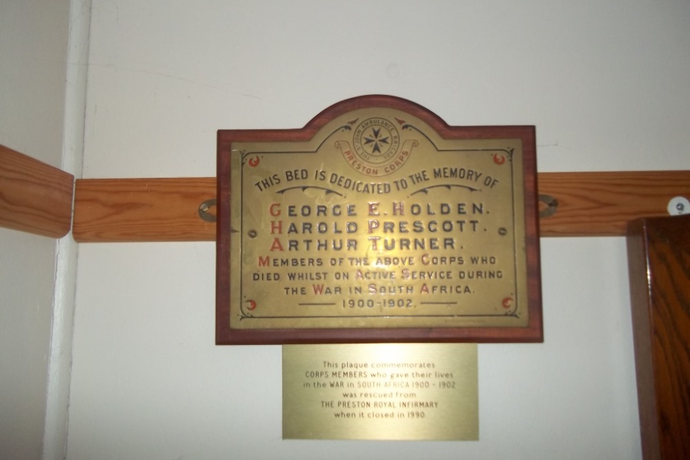 War Memorial Second Boer War St John Ambulance Preston #1