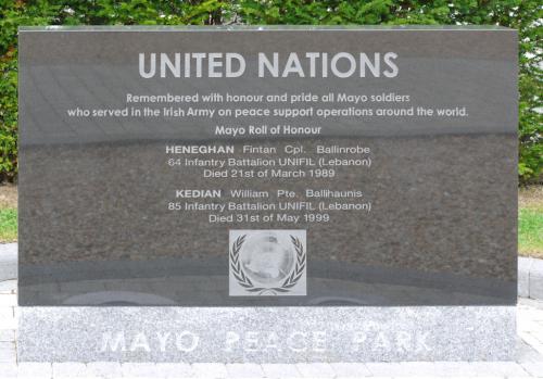 Memorials Mayo Peace Park - Garden of Remembrance #5