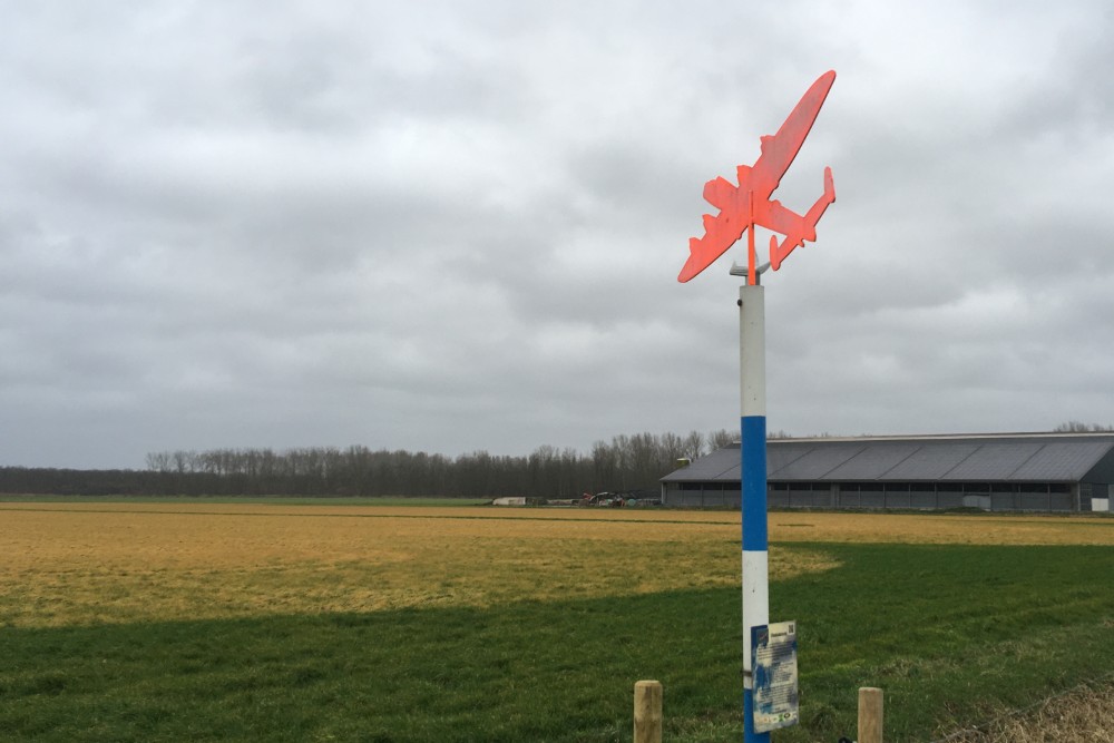Crashlocatie Avro Lancaster l ED 357 Lelystad