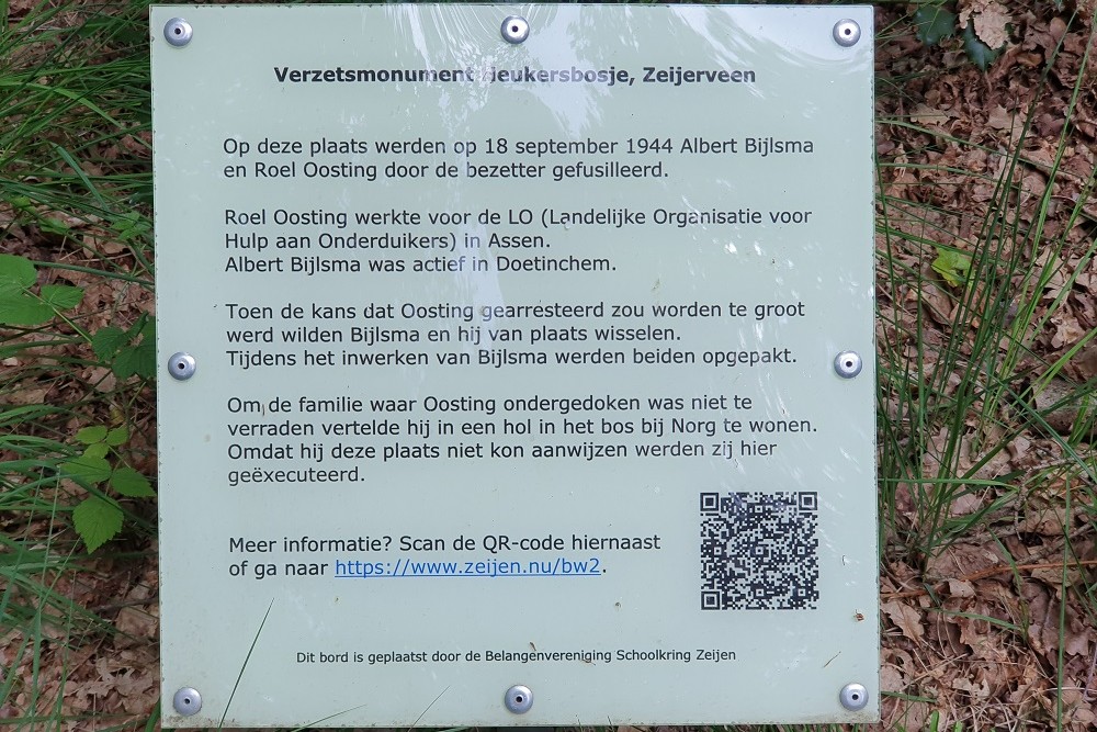 Verzetsmonument Heukersbosje Zeijerveen #3