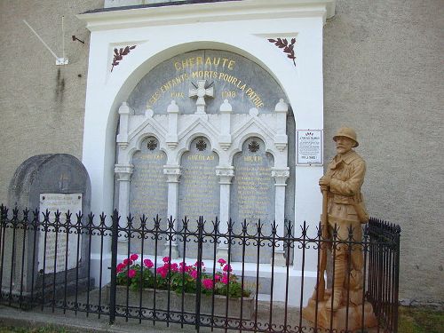 Oorlogsmonument Chraute