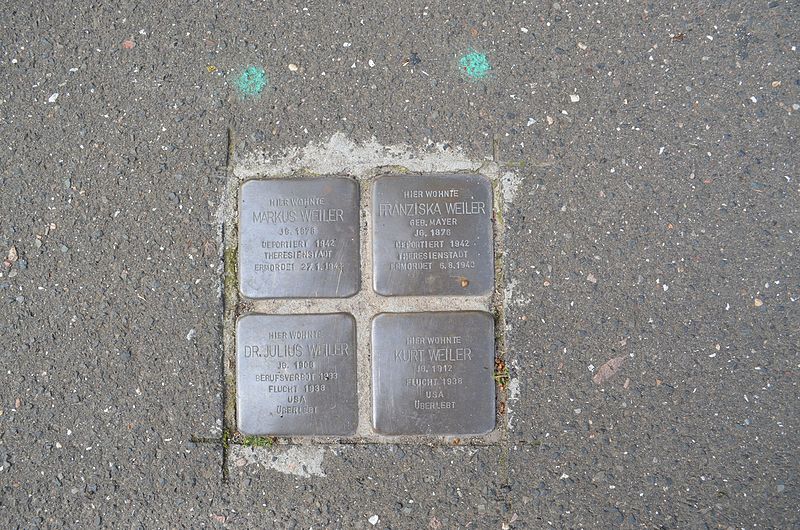 Stumbling Stones Rheinstraße 1