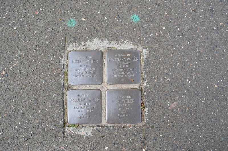 Stolpersteine Rheinstrae 1