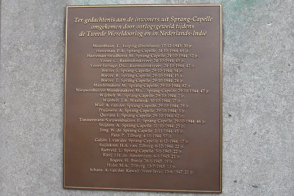 Monument voor Verzetsgroep Andr Sprang-Capelle #5