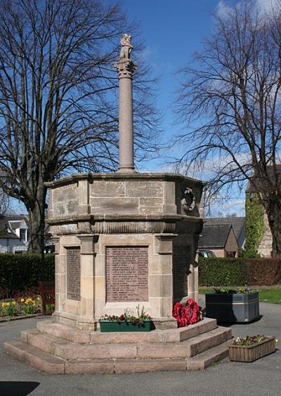 War Memorial Charlestown of Aberlour