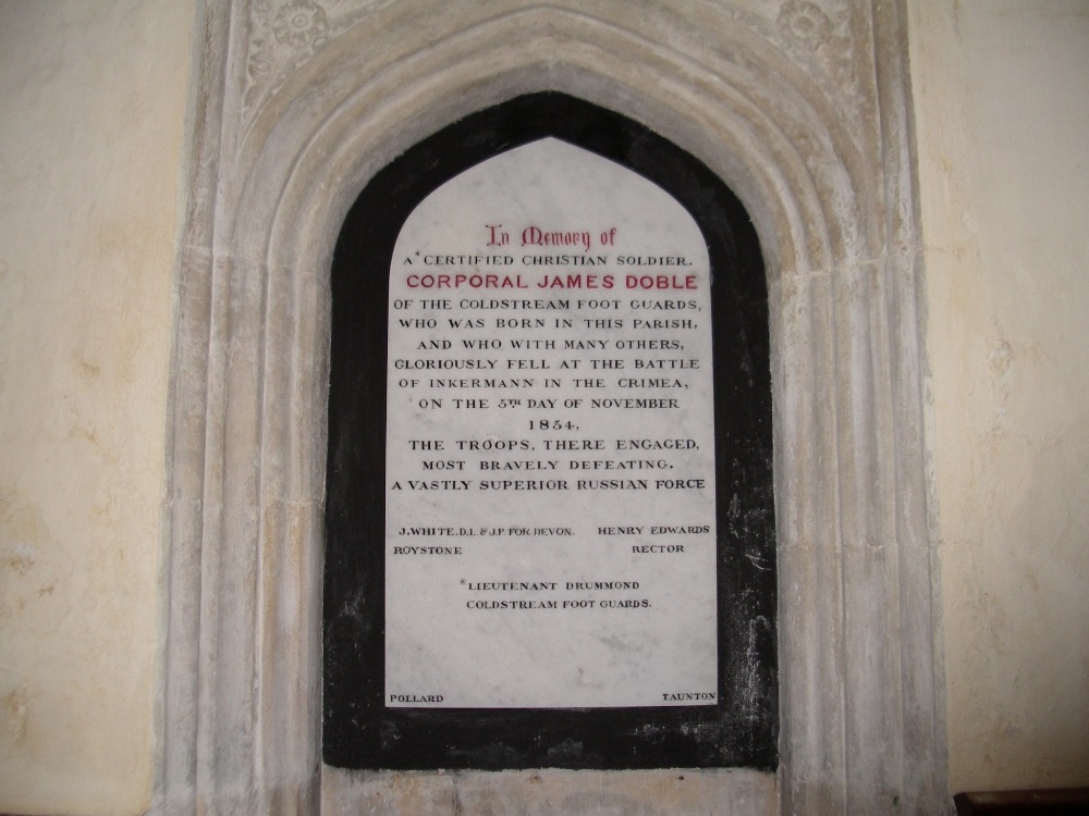Memorial Corporal James Doble #1