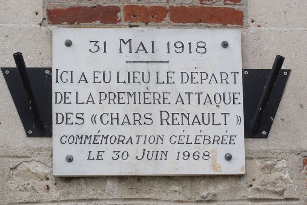 Memorial First Attack Renault Tank #1