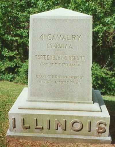 4th Illinois Cavalry, Company A (Union) Monument #1