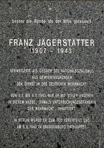 Gedenkteken Franz Jgersttter #1