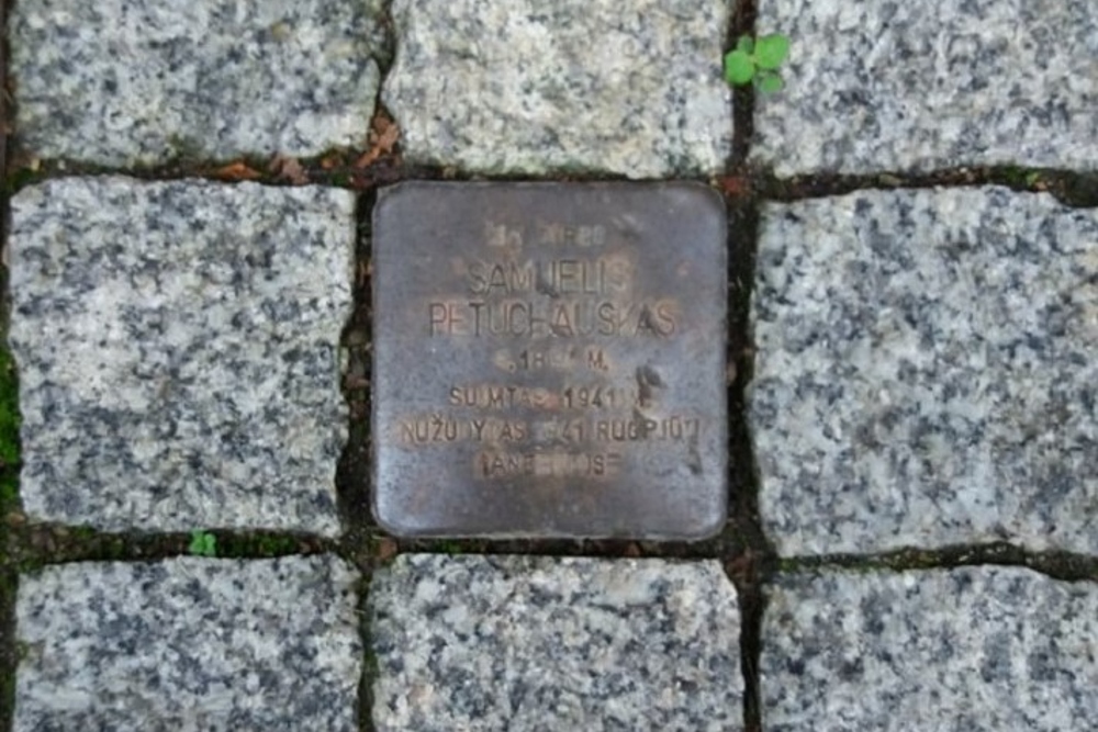 Stolperstein Vasario 16-osios gatvė 62 #1