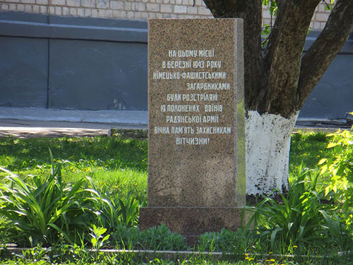 Executiemonument Russische Krijgsgevangenen