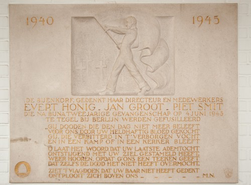 Oorlogsmonument Stijfselfabriek De Bijenkorf