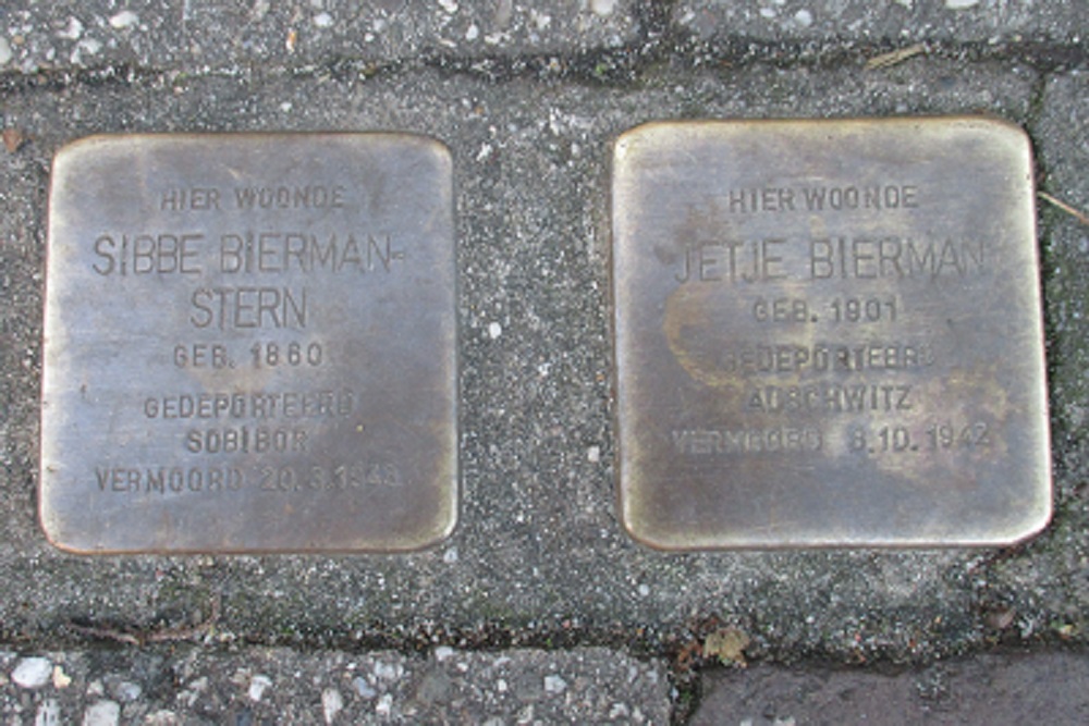 Stolpersteine  De Grint 55 (nu Wilhelminastraat / Kerkhoflaan) #1