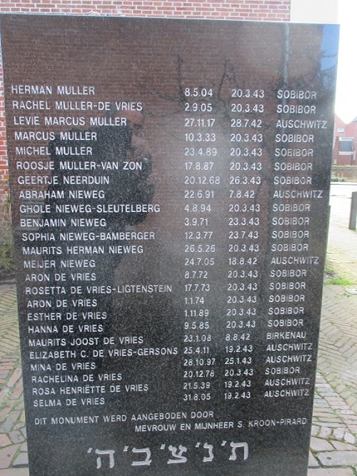 Jewish Memorial Broerstraat #5