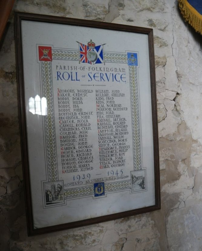 World War II Roll of Honour St. Andrew's Church #1