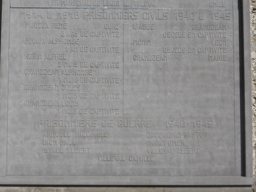 Gedenkteken Oorlogsslachtoffers Bellefontaine #4