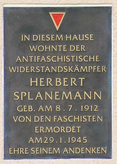 Gedenkteken Herbert Splanemann #1
