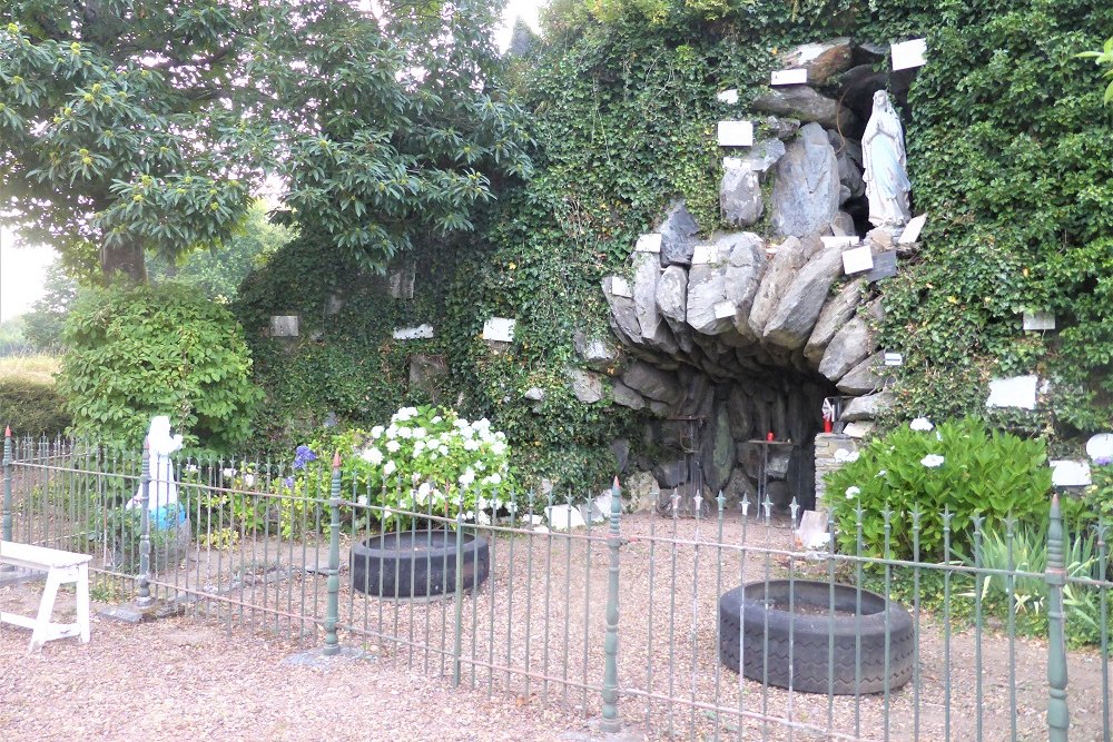 Commemorative Plate Lourdes Grotto Carlsbourg