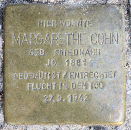 Stolpersteine Droysenstraße 18 #4