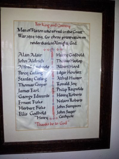 Roll of Honour St. Mary Church #1