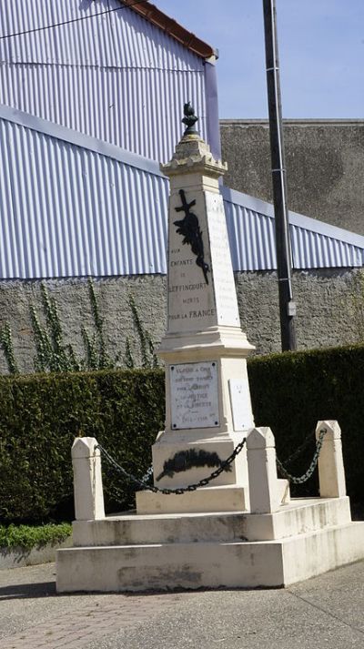 Oorlogsmonument Leffincourt