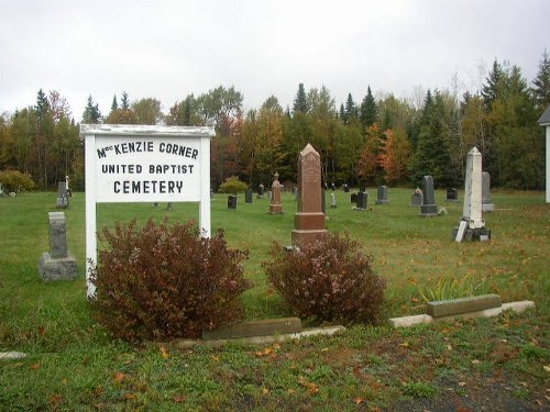 Commonwealth War Grave Debec McKenzie Corner United Baptist Cemetery