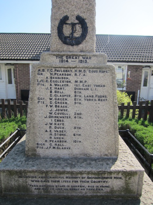 War Memorial Skinningrove #2